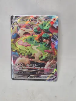 Pokemon Snorlax VMAX 142/202 Sword & Shield Base Set Full Art NM - Image 1