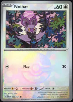 Pokemon TCG Noivern 090/131 Prismatic Evolutions Poke Ball Reverse Holo - NM - Image 1
