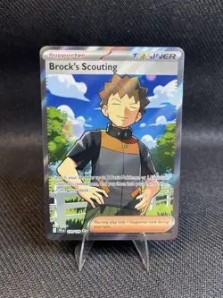 Pokemon TCG Brock's Scouting Journey Together Full Art 179/159 NM - Image 1