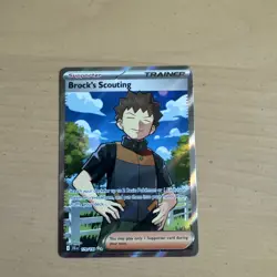 Pokemon TCG Brock's Scouting Journey Together Full Art 179/159 NM - Image 1