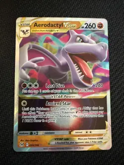 2022 Pokemon SWSH #093/196 Aerodactyl VSTAR Lost Origin NM-MT/+ - Image 1