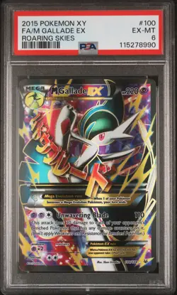 2015 POKEMON XY ROARING SKIES M GALLADE EX #100 PSA 6 EX #115278990 - Image 1
