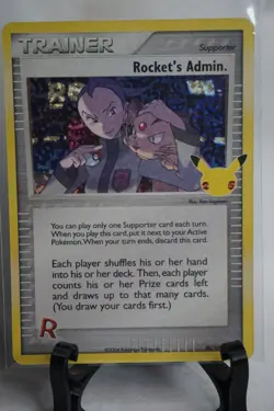 Pokemon TCG 25th Anniversary Celebrations: CC Rocket's Admin. Holo 86/109 - Image 1