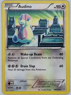 Audino 108/124 Pokemon - Black and White Dragons Exalted MP - Image 1