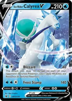 Ice Rider Calyrex V - SWSH130 - SWSH Black Star Promos NM, English Pokemon SWSH - Image 1
