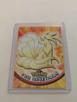 Topps Pokemon Ninetails #38 1999 TV Animation Edition Non Holo Red Logo LP - Image 1