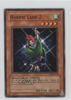 Harpie Lady 2 Unlimited YuGiOh Rise of Destiny #RDS-EN018 2004 READ - Image 1