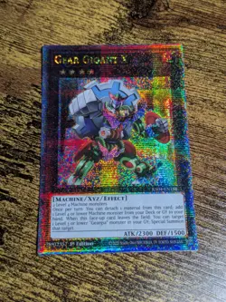 Yugioh Gear Gigant X Quarter Century Secret Rare RA04-EN188 - Image 1