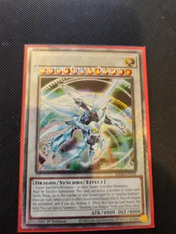 Yugioh *MISPRINT* Error Name Shift Shooting Quasar Dragon Platinum Secret Rare - Image 1
