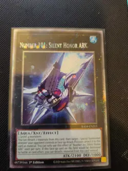Yugioh *MISPRINT* Error NAme Shift Number 101: Silent Honor Ark Platinum Secret - Image 1