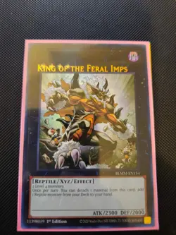 Yugioh *MISPRINT* King of the Feral Imps Name Shift Ultra Rare BLMM-EN154 NM - Image 1