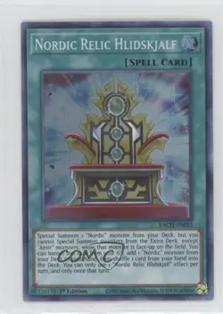 Nordic Relic Hlidskjalf 1st Ed. YuGiOh Battle of Chaos #BACH-EN055 - Image 1