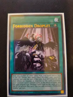 Yugioh *MISPRINT* Forbidden Droplet Name Shift BLMM-EN171 Ultra Rare NM - Image 1