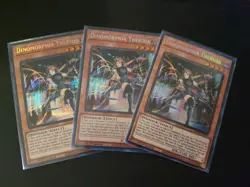 3x Dinomorphia Therizia Prismatic Secret Rare MP23-en009 Playset Yugioh NM - Image 1