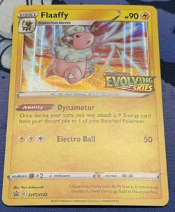 STAMPED EVOLVING SKIES Flaaffy Black Star PROMO PreRelease Holo Card MINT CENTER - Image 2