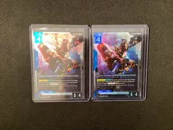 Gundam Card Game G001-003 LR Unicorn Gundam 02 Banshee (Destroy Mode) Foil x2 - Image 1
