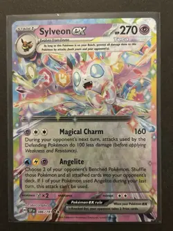 Pokemon TCG Sylveon EX Surging Sparks Double Rare Holo Card 86/191 - Image 1