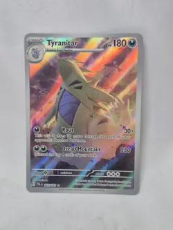 Pokemon TCG Tyranitar Scarlet & Violet Paldea Evolved Holo Card 222/193 - Image 1