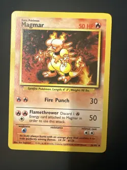 POKEMON BASE SET CARD 36/102 Magmar - Image 1