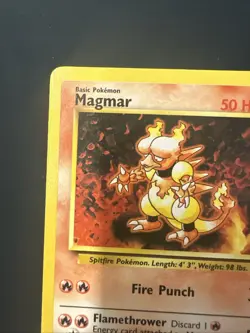 POKEMON BASE SET CARD 36/102 Magmar - Image 2