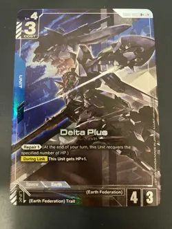 Gundam Card Game Delta Plus GD01-006 R+ Alt Art English NM - Image 1