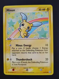 Minun 67/101 Hidden Legends Non-Holo NM Vintage Pokemon Card 2004 - Image 1