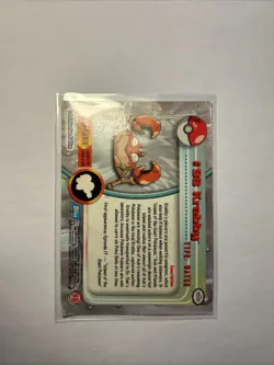 2000 Topps Pokemon - Krabby #98 - TV Series 2 - Silver Foil Holo Card Blue Logo - Image 2