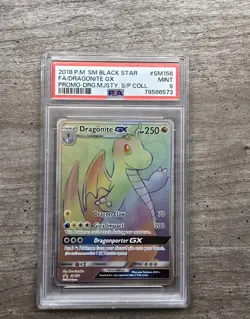 Dragonite GX SM156 Black Star Promo 2018 Sun & Moon Pokemon Card PSA 9 - Image 1
