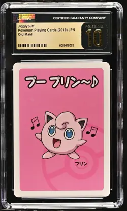 Jigglypuff 2019 Pokemon Old Maid Japanese Playing Card CGC Pristine 10 - Image 1