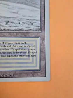 MTG Revised TUNDRA LP Very Good Condition Magic The Gathering Dual Land Reserved - Image 3