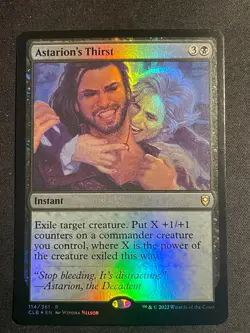 MTG Astarion's Thirst, NM-Mint, (CLB #114/361) Foil - Image 1