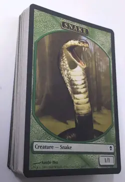 MTG Snake Token x53 Zendikar NM/M Unplayed Magic The Gathering Lot - Image 2