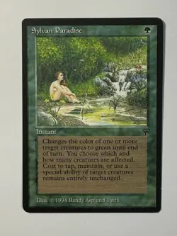 MTG Magic the Gathering Sylvan Paradise (208/310) Legends LP - Image 1