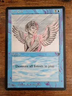 MTG ⭐Acid Rain English⭐ ⭐Legends VLP+/NM⭐ ⭐10 Real HQ pics ⭐1994 Vintage Magic - Image 1