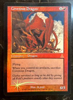 MTG COVETOUS DRAGON (Foil) Urza's Destiny (OldManMTG 002-786) - Image 1