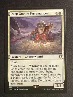 MTG Deep Gnome Terramancer, NM-Mint, (CLB #658) Regular - Image 1