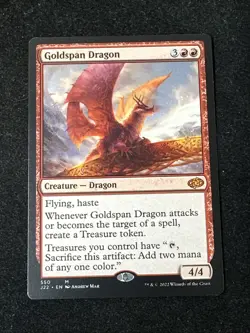 Goldspan Dragon 550 Jumpstart 2022 J22 Mythic MTG Magic NM - Image 1