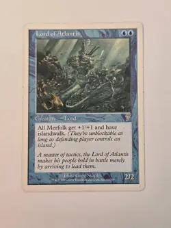 Lord of Atlantis Moderate Play 7th Edition MTG Magic English - Image 1