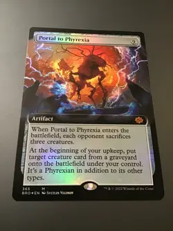 MTG The Brothers War #365 Portal to Phyrexia Extended Art Foil NM - Image 1