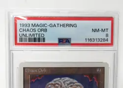 PSA 8 MTG Unlimited Chaos Orb 1993 Magic The Gathering NM Mint Mono Artifact - Image 4