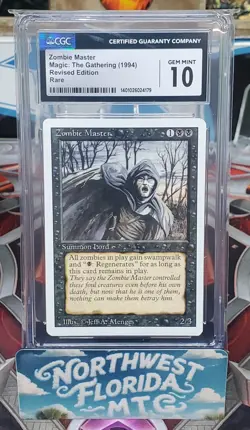 Graded MTG Card - CGC Gem Mint 10 - 3rd Edition (Revised) - Zombie Master - Image 1