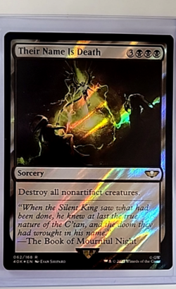 MTG Magic The Gathering 40K Warhammer 40K Surge Foil #62 Their Name is Death - Image 1