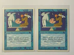 MTG Revised 4th Edition 2x Stasis LP - Image 1