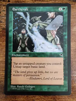 MTG Earthcraft ⭐Tempest⭐ ⭐NM+ 10 REAL HQ PICS!⭐ 1997 Vintage Magic - Image 1