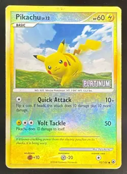 2008 Pokemon Gaming Diamond & Pearl Majestic Dawn Pikachu Reverse Holo #70/100 - Image 1