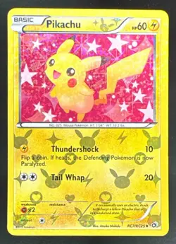 2013 Pokemon Black & White Legendary Treasures Pikachu Radiant Collection Holo - Image 1
