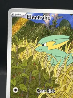 Pokemon TCG Electrike 196/182 Destined Rivals Illustration Full Art Holo Card - Image 3