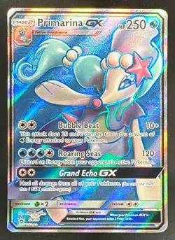 2016-19 Pokemon Gaming SM Black Star Promos Primarina #SM39 - Image 1