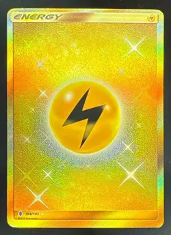 2017 Pokemon Gaming Sun & Moon Guardians Rising Lightning Energy #168/145 LP - Image 1