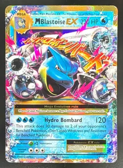 2016 Pokemon Gaming XY Evolutions Mega Blastoise #22/108 Holo NM - Image 1